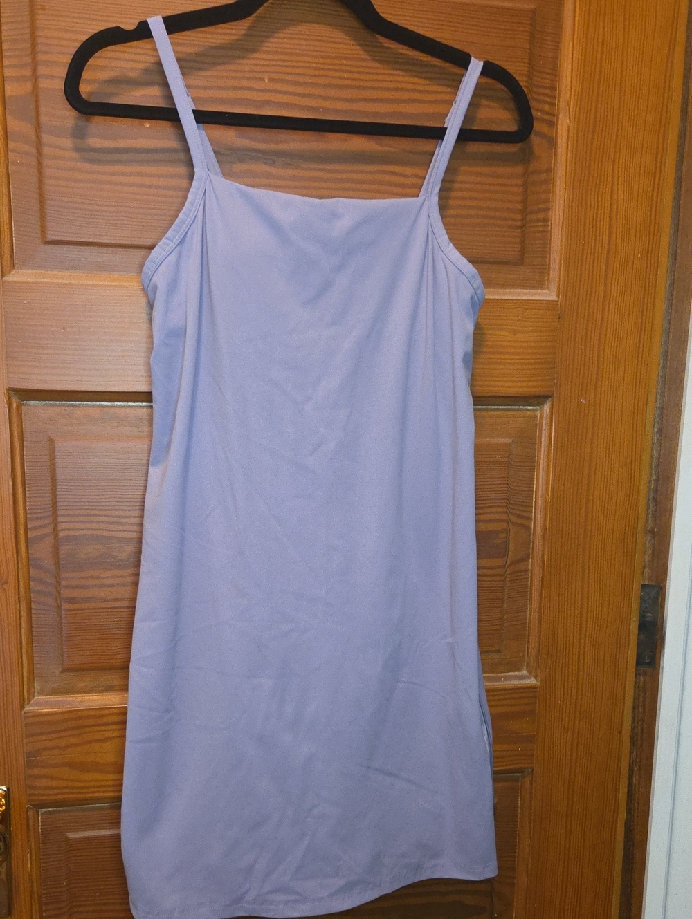 Lilac Slip Athletic Dress with Spaghetti Straps